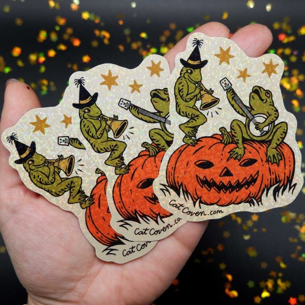 Halloween Frogs Glitter Sticker Online Hot Sale