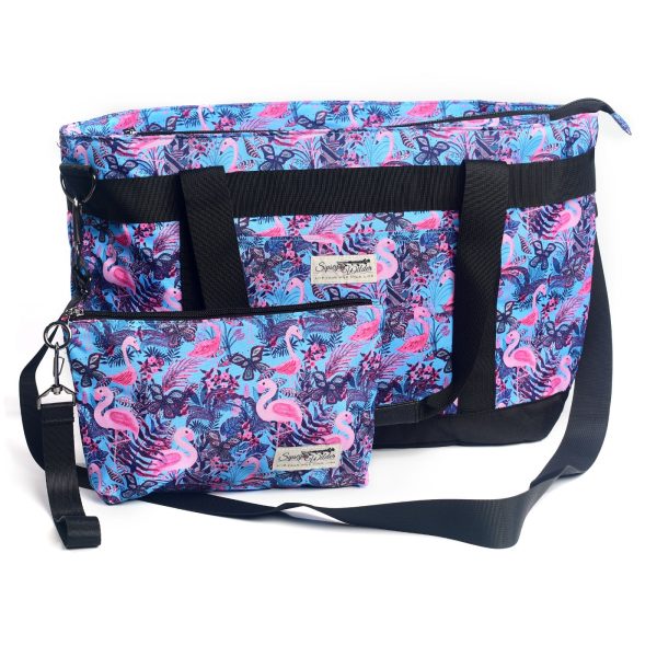 Flamingo Cove Organizer Wristlet Cheap