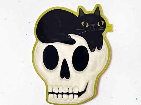 Skull Kitty Sticker Online Hot Sale