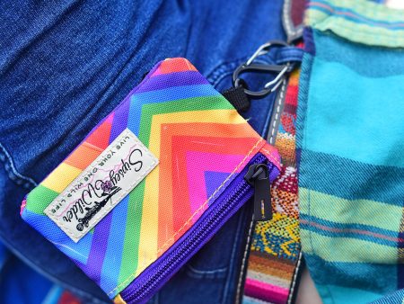 Rainbow Slash Clip Wallet Sale