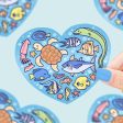 Ocean Animal Heart Sticker Fashion