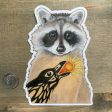 Raccoon & Raven Vinyl Sticker For Discount