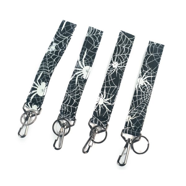 Spooky Spiders Wristlet Key Fob (Glow-in-the-dark!) Online Sale