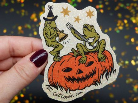 Halloween Frogs Glitter Sticker Online Hot Sale