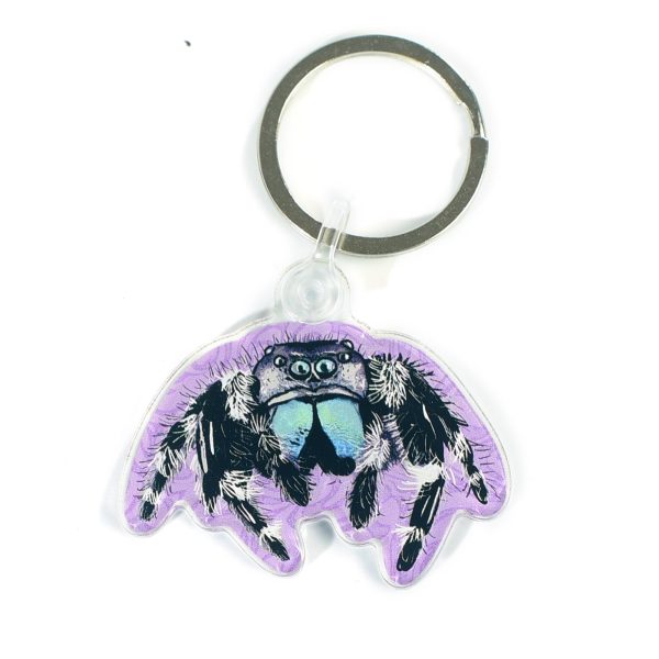 Jumping Spider Acrylic Keychain Supply