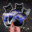 Twilight Cat Glitter Sticker For Discount